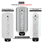 IMAK för Samsung Galaxy S25+ / Galaxy S25 Edge / Galaxy S24+ 3 st. skärmskydd i härdat glas med iskristall och dammfritt installationsverktyg (fingeravtryckslåsning)