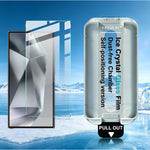 IMAK för Samsung Galaxy S24 Ultra 3 st. skärmskydd i härdat glas med iskristall och dammfritt installationsverktyg (fingeravtryckslåsning)