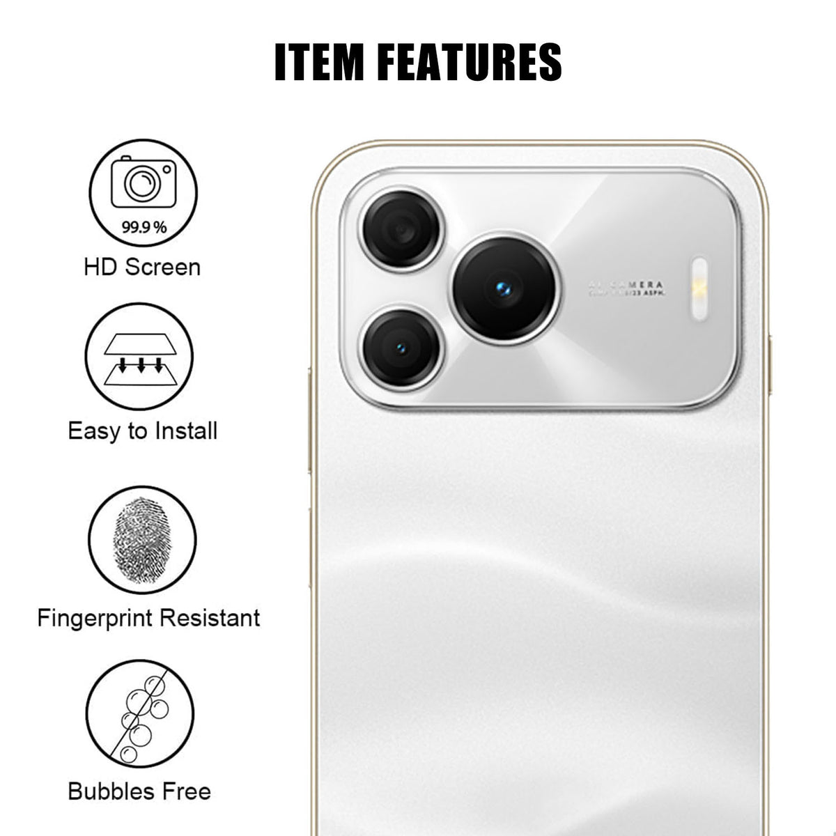 Huawei Nova 16 SE 5G Heltäckande Kameralinsskydd High Definition Anti-Fingeravtryck AR Härdat Glas Linsfilm