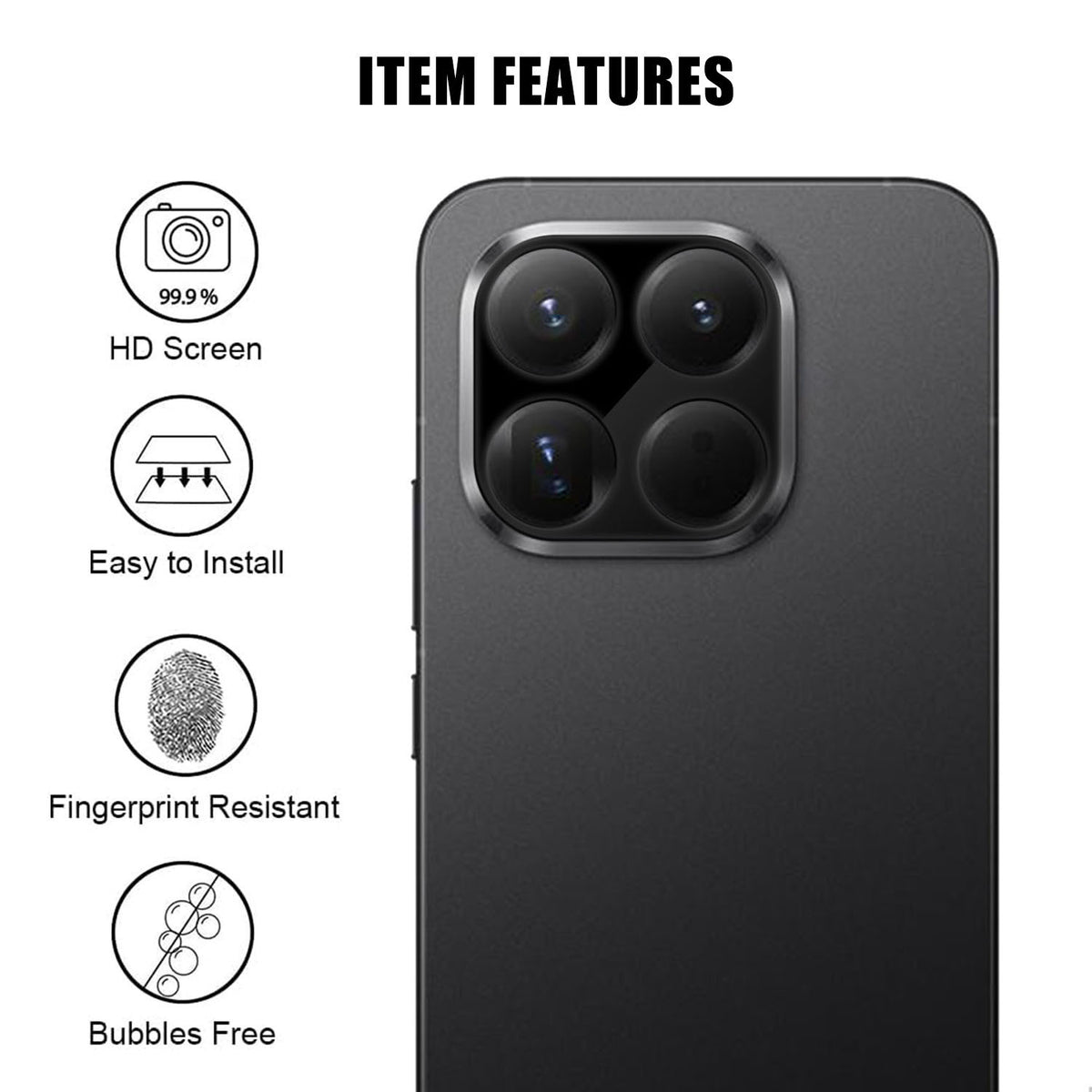 Xiaomi 17T Heltäckande Kameralinsskydd Silkestryck HD Anti-Fingeravtryck AR Härdat Glas Linsfilm