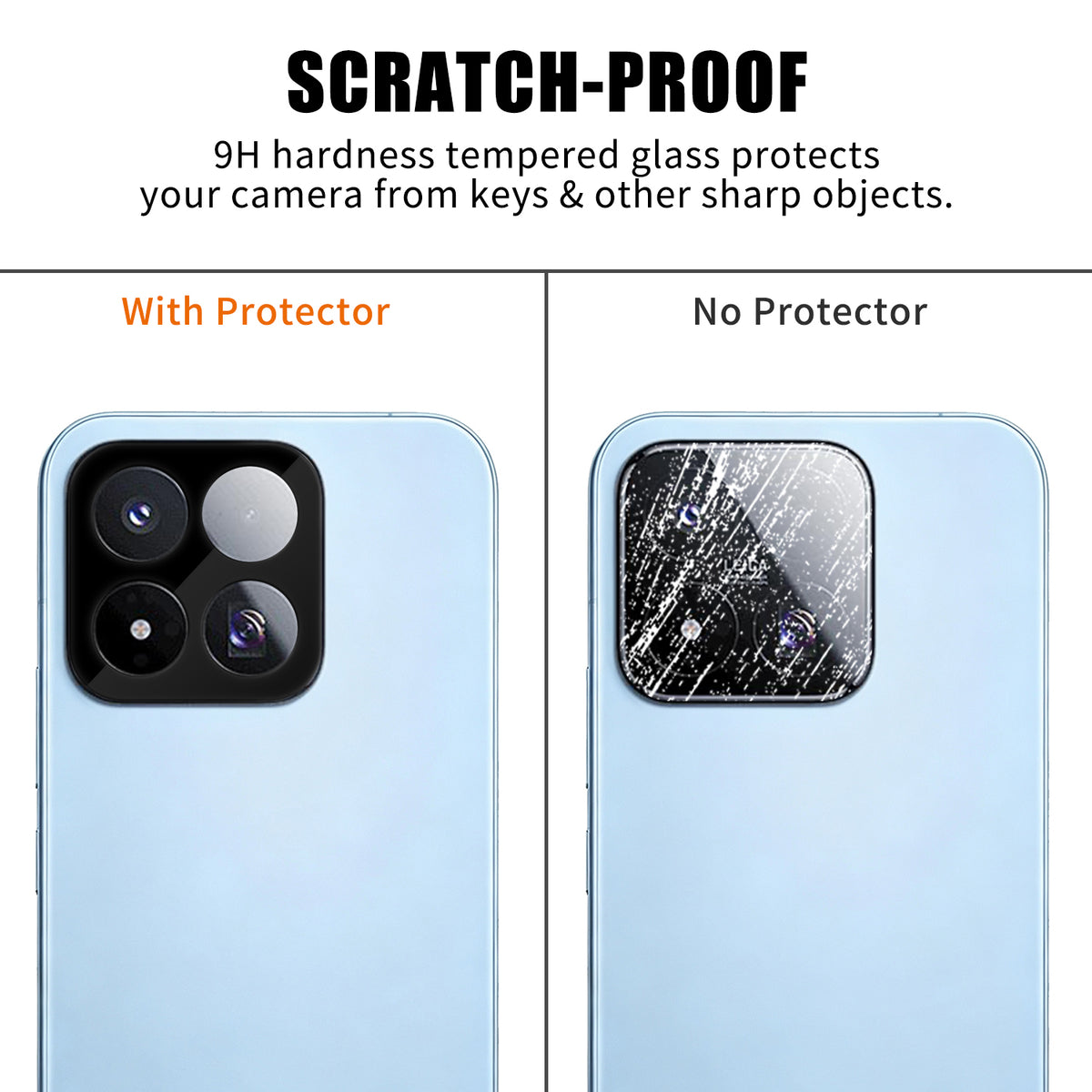 Xiaomi 17 Max-kameralinsebeskyttelse i fuld dækning, silketryk, HD, anti-fingeraftryk, AR-hærdet glaslinsefilm