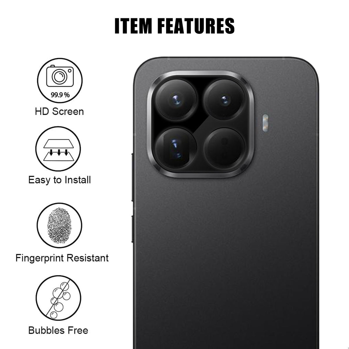 Xiaomi 17T Pro Heltäckande Kameralinsskydd Silkestryck HD Anti-fingeravtryck AR Härdat Glas Linsfilm