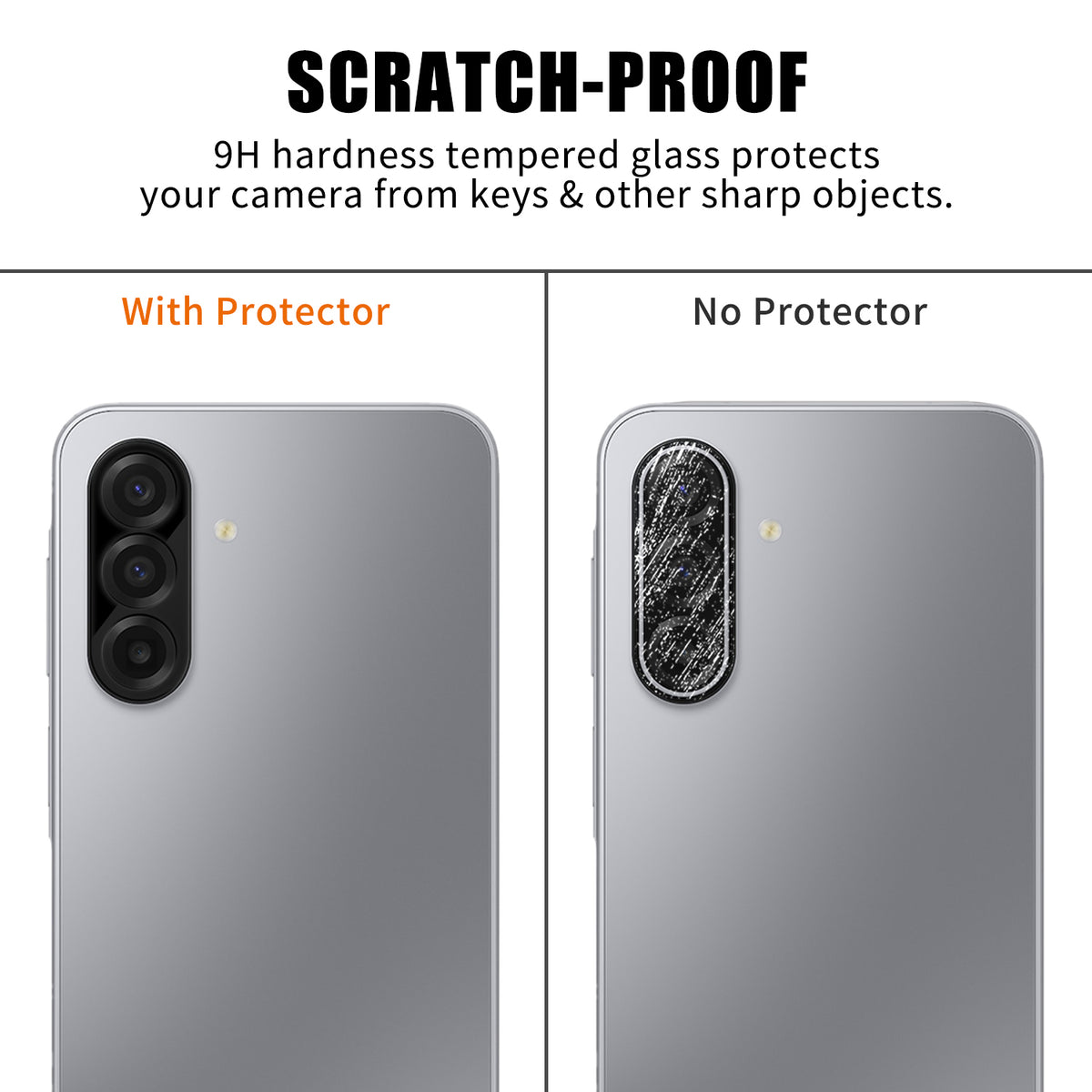 Samsung Galaxy A18 5G / Galaxy A18 4G Heltäckande Kameralinsskydd Silkestryck HD Anti-fingeravtryck AR Härdat Glas Linsfilm