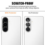 Samsung Galaxy S26 FE fulddækkende kameralinsebeskyttelse, silkprint, HD, anti-fingeraftryk, AR-hærdet glaslinsefilm