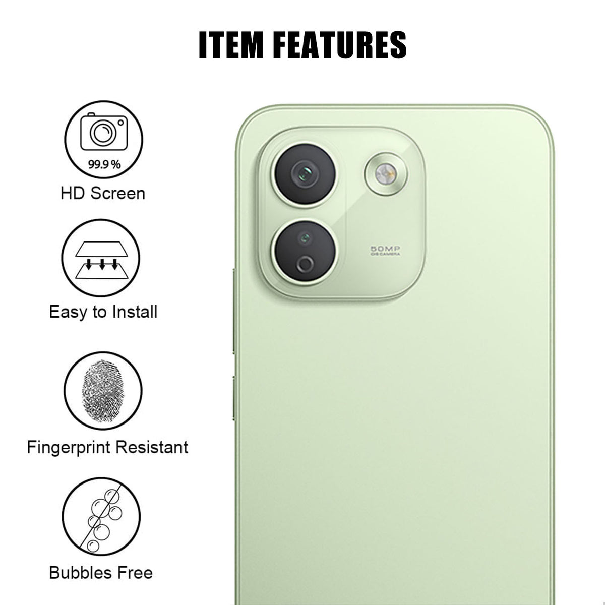 Xiaomi Redmi Note 17 Pro Max 5G Heltäckande Kameralinsskydd Högupplöst Anti-Fingeravtryck AR Härdat Glas Linsfilm