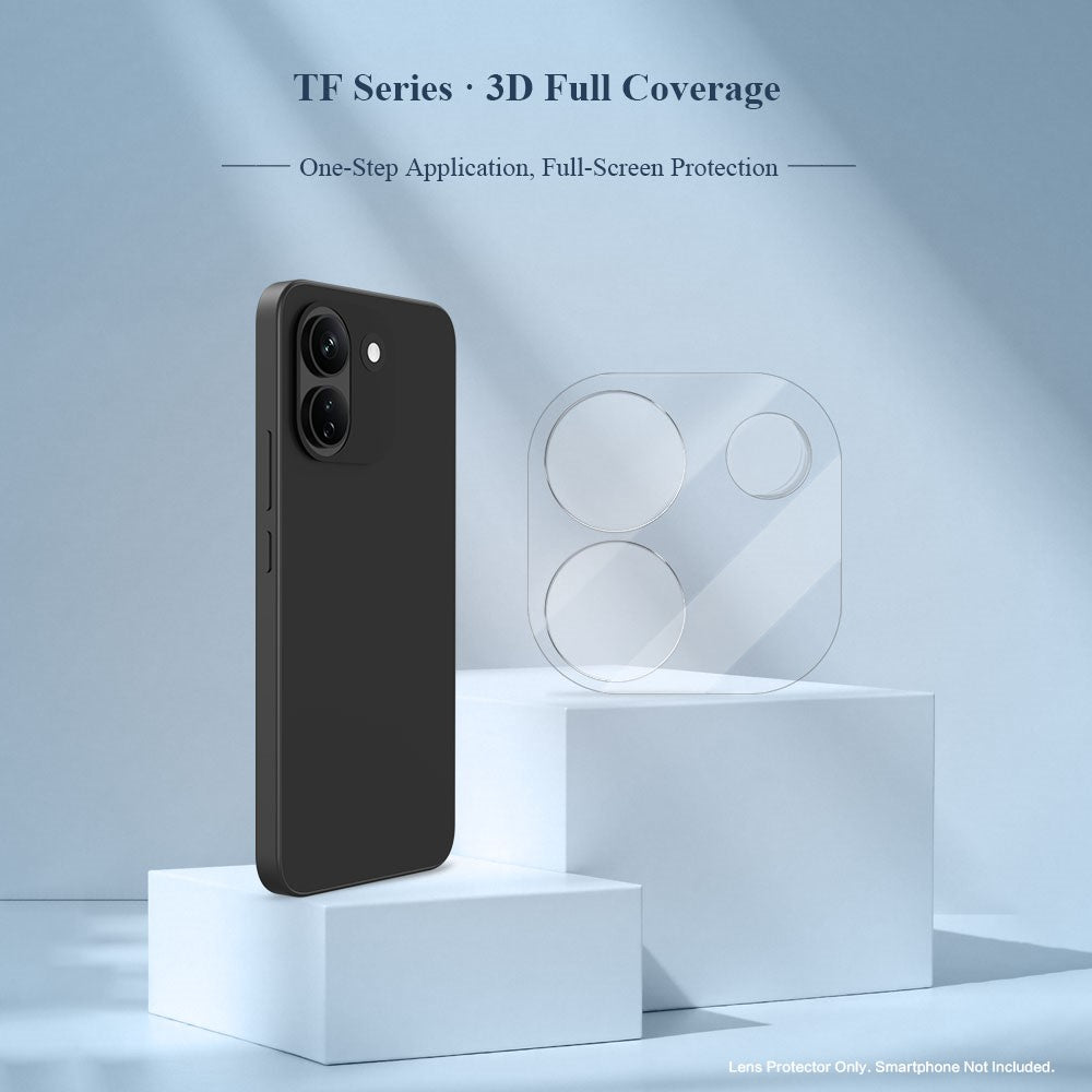 LEREACH för Xiaomi Redmi Note 17 Pro Max 5G Kameralinsskydd 3D Heltäckande Härdat Glas Akryl Linsfilm I Ett Stycke