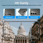 2 st. för Samsung Galaxy A17 5G / A17 4G skärmskydd 2.5D Arc Edge hög klarhet härdat glasfilm med kameralinsfilm