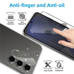 2 st. för Samsung Galaxy A17 5G / A17 4G skärmskydd 2.5D Arc Edge hög klarhet härdat glasfilm med kameralinsfilm