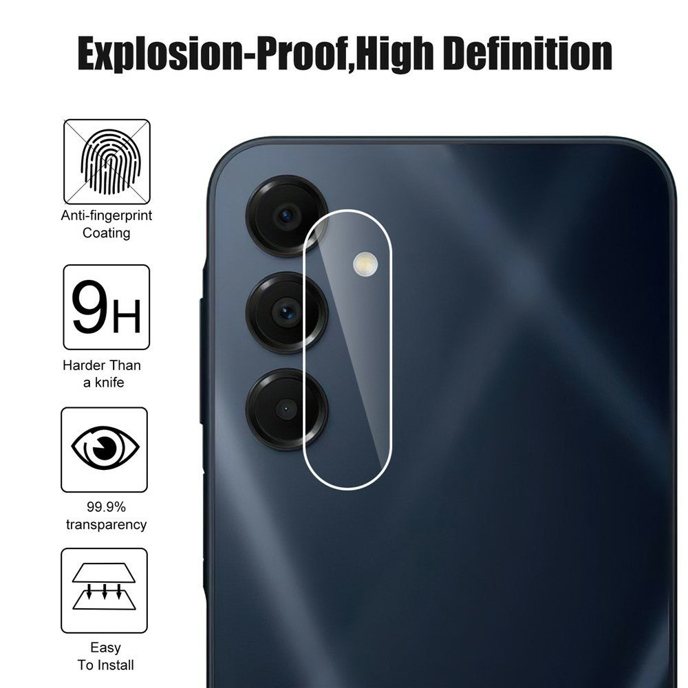 Samsung Galaxy A17 5G / A17 4G Kameralinsskydd Heltäckande Hög Transparens Explosionsskyddande AGC-glas Bakre Kameralinsskydd