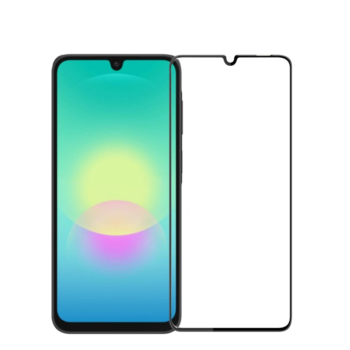 MOFI för Samsung Galaxy A08 5G / Galaxy A08 4G Skärmskydd 9H 3D Böjd Helhäftande Heltäckande Härdat Glas Film