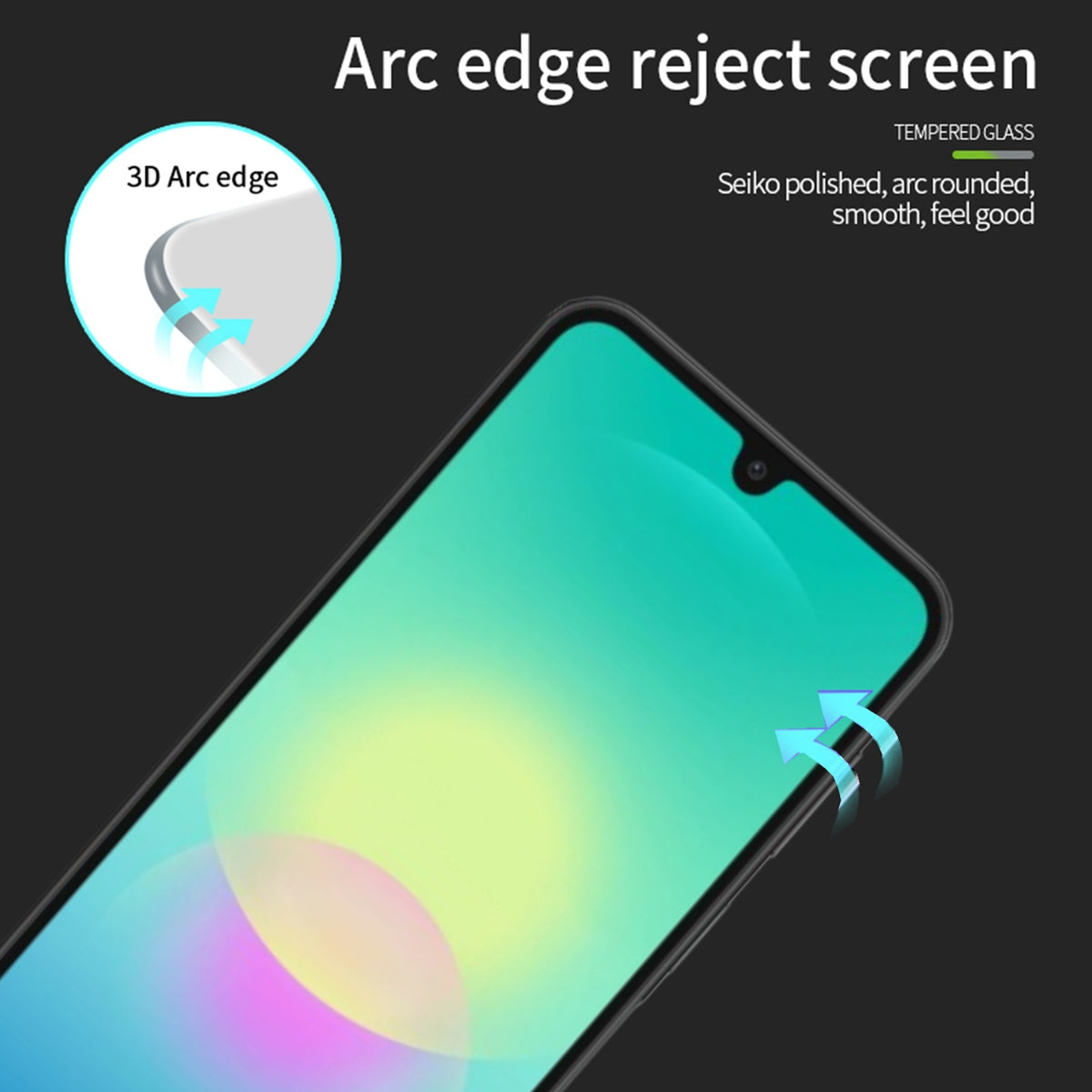MOFI för Samsung Galaxy A18 5G / Galaxy A18 4G Skärmskydd 9H 3D Böjd Helhäftande Heltäckande Härdat Glas Film