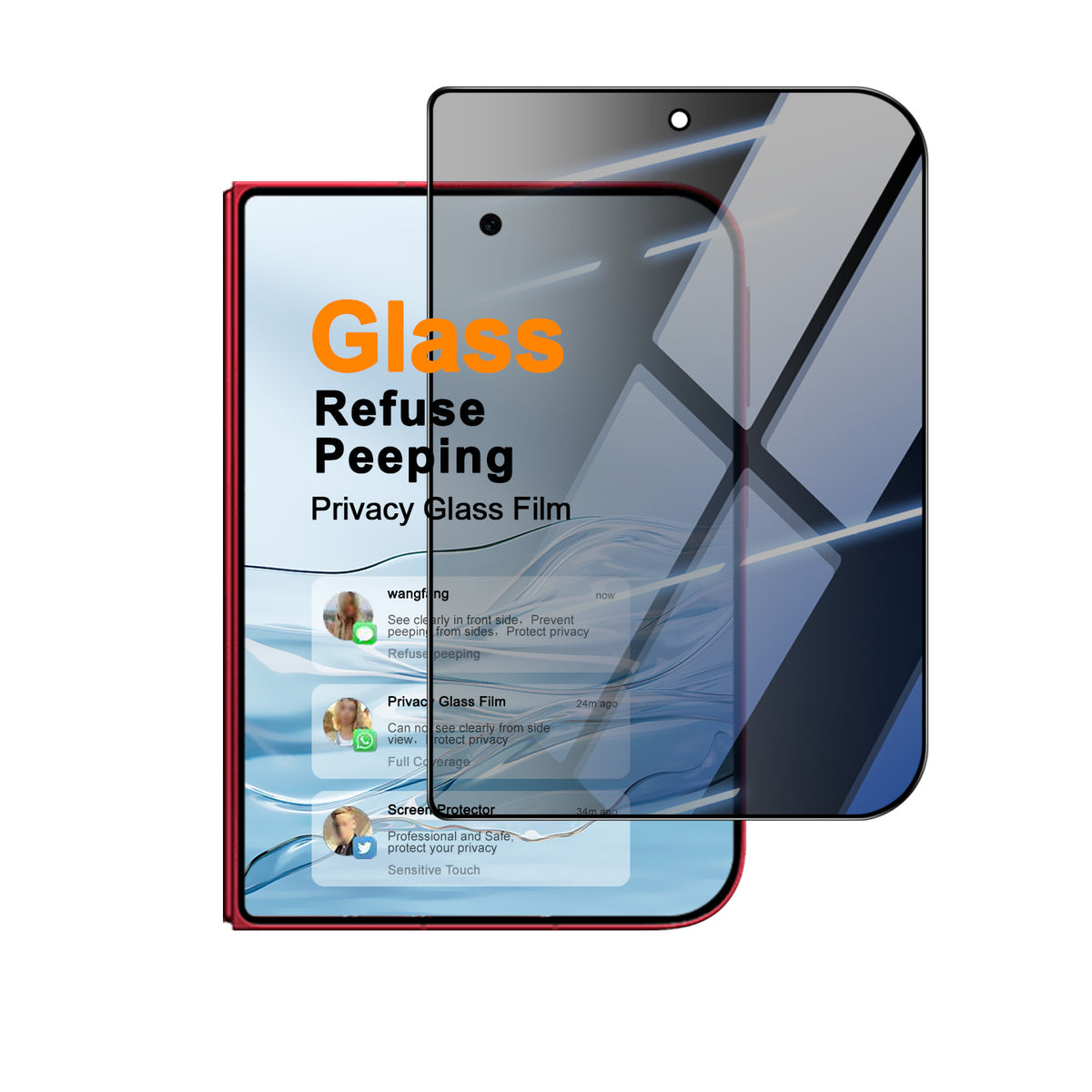 IMAK for Xiaomi 18 Fold Anti Peep Tempered Glass Screen Protector Full Coverage