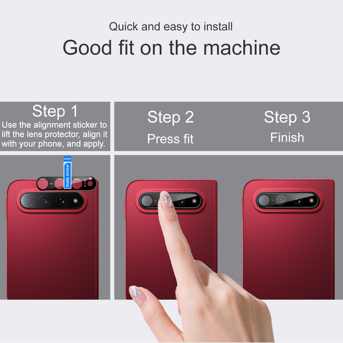 IMAK kameralinsebeskytter til Xiaomi 18 Fold, hærdet glas, HD-gennemsigtig heldækkende linsefilm
