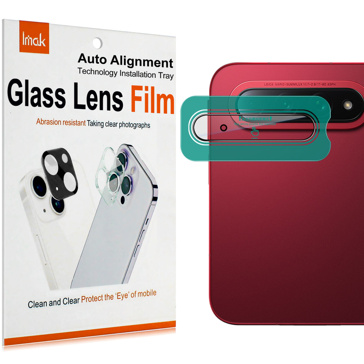 IMAK för Xiaomi 18-faldigt kameralinsskydd härdat glas heltäckande linsfilm med självpositionerande ram