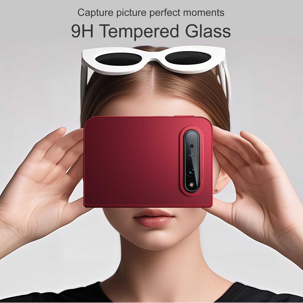 IMAK för Xiaomi 18-faldigt kameralinsskydd härdat glas heltäckande linsfilm med självpositionerande ram