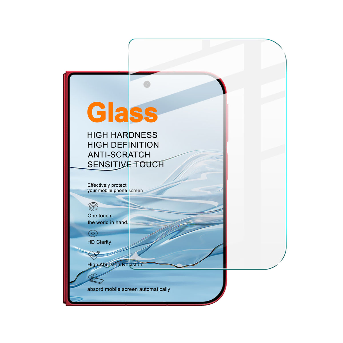 IMAK for Xiaomi 18 Fold H Series Tempered Glass Screen Protector Shatter-Proof Protection (Not Complete Coverage)