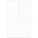 1 Set For Xiaomi 18 Fold Screen Protector Inside + Front + Back Cover Clear TPU Film