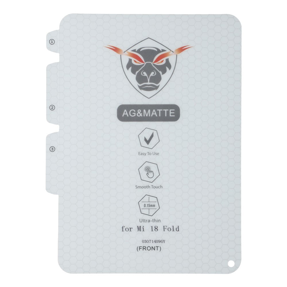 1 Set For Xiaomi 18 Fold Screen Protector Inside + Front + Back Cover Clear TPU Film