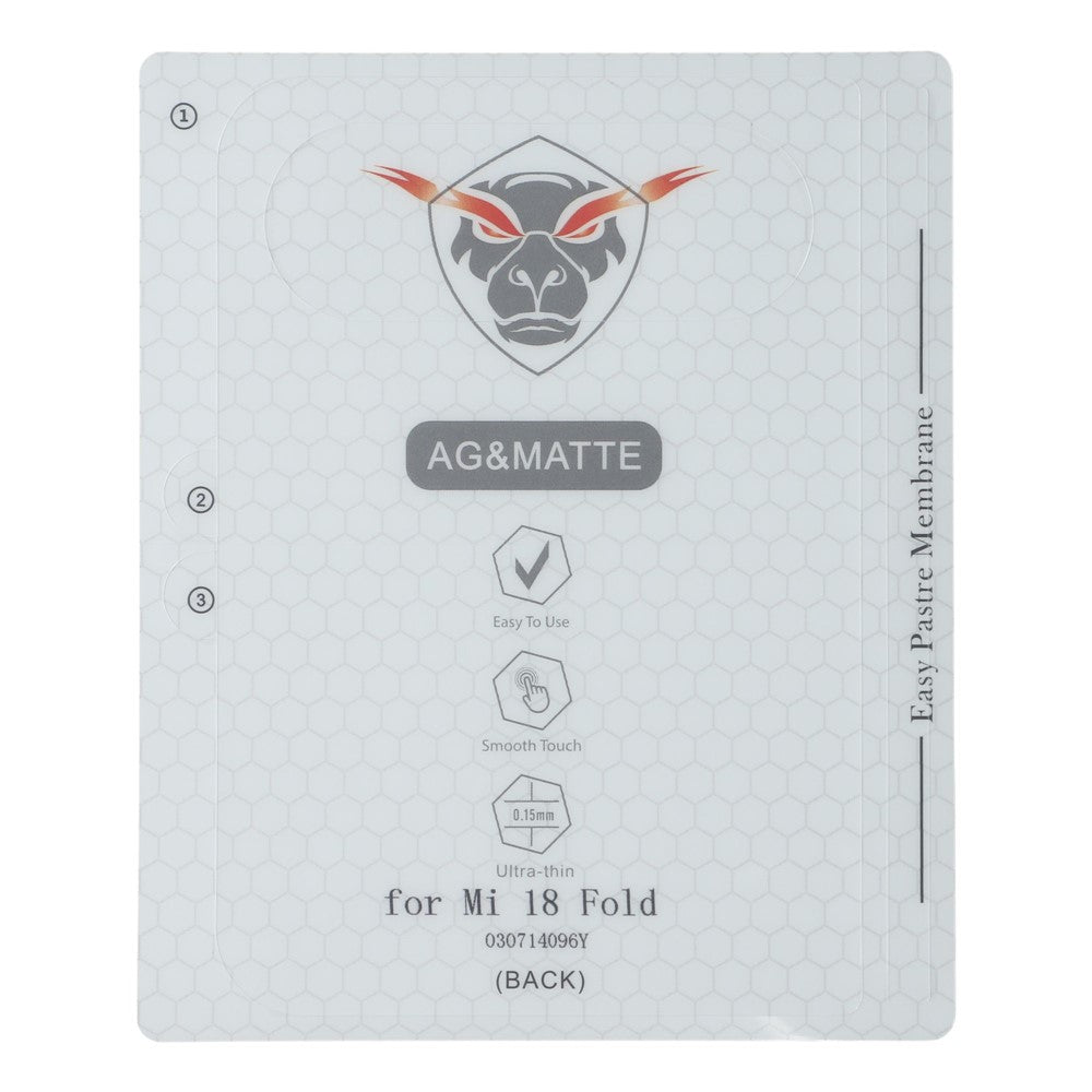 1 Set For Xiaomi 18 Fold Screen Protector Inside + Front + Back Cover Clear TPU Film