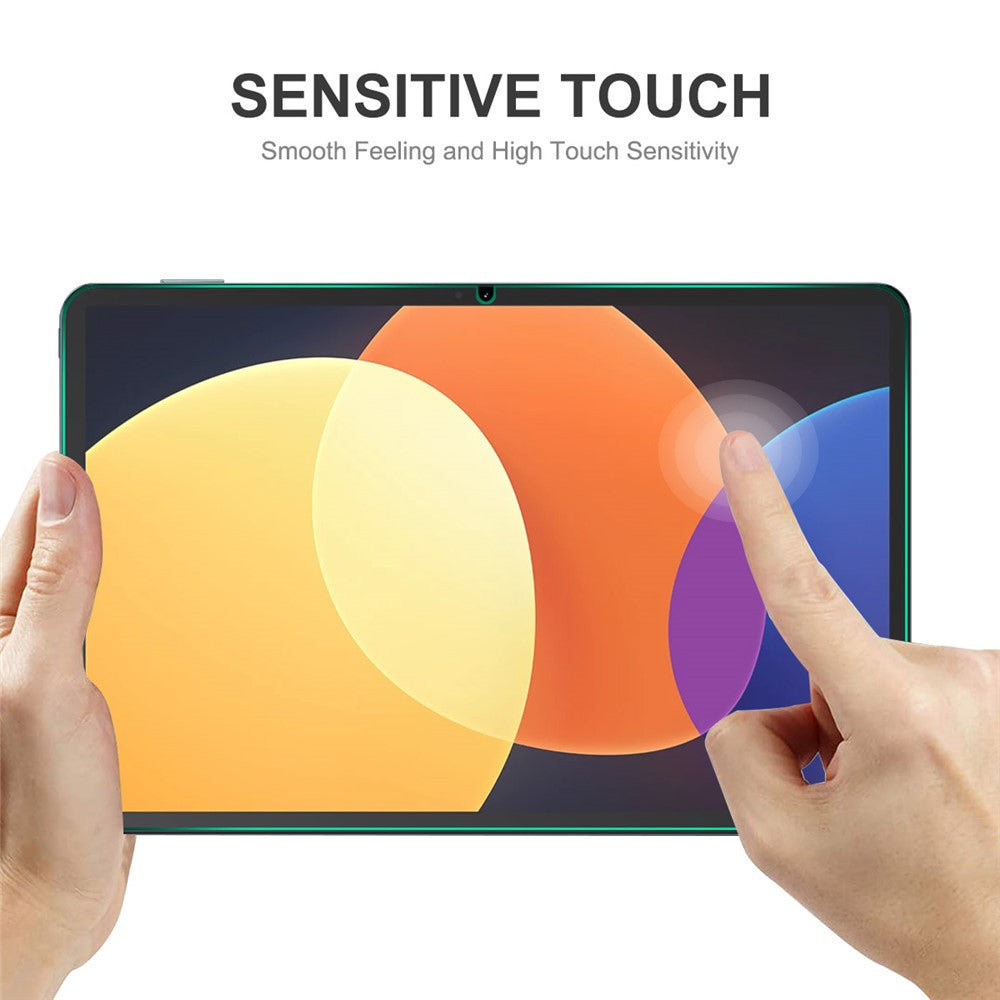 ENKAY HAT PRINCE 2 st. härdat glasfilm för Xiaomi Pad 5 Pro 12.4 (2022) explosionsskyddande 9H 2.5D bågkant 0.33mm HD klart skärmskydd