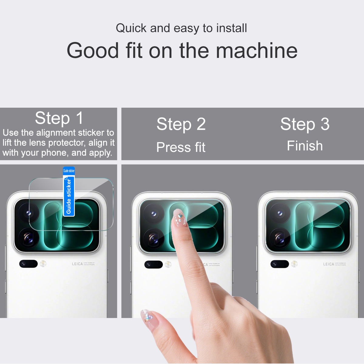 IMAK för Xiaomi 18 Pro Kameralinsskydd Tunn Härdat Glas Heltäckande Linsfilm