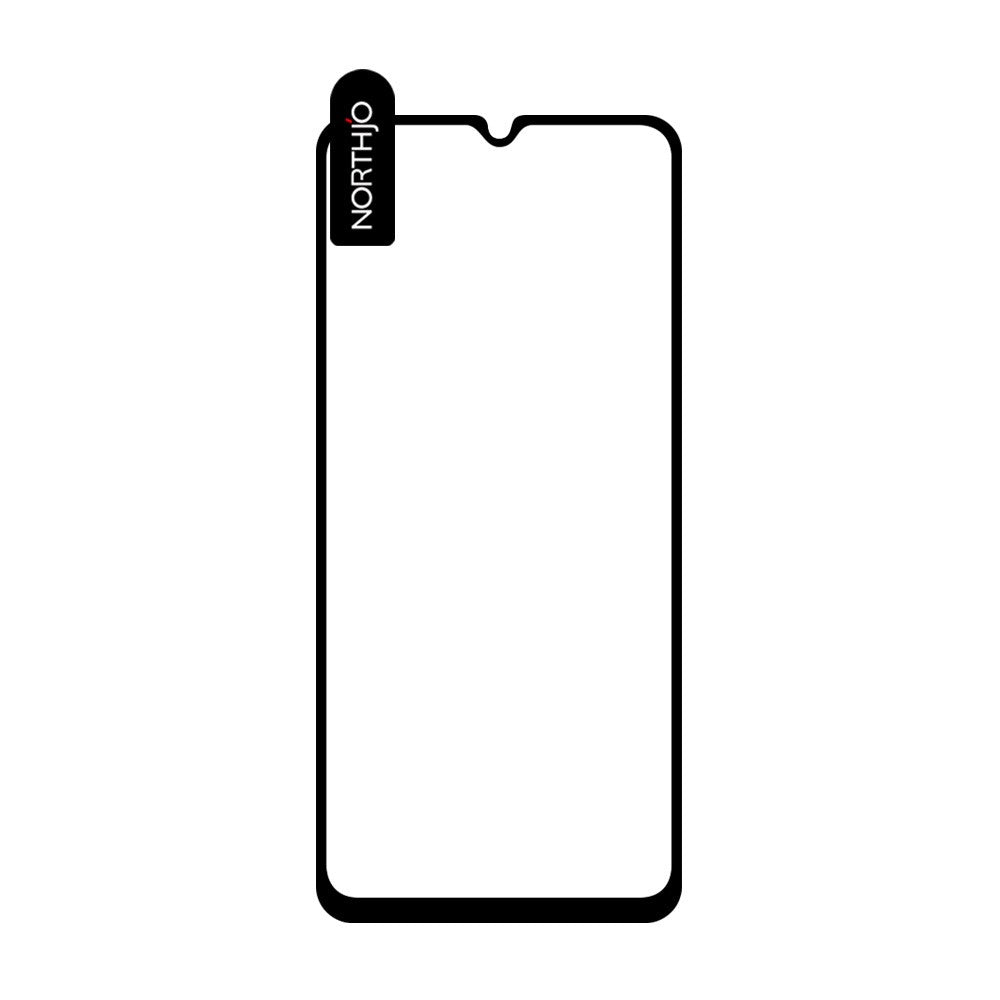 NORTHJO A+ Følsom Skærmbeskytter Til Samsung Galaxy A34 5G, Silketryk 2.5D 0.3mm Højt Aluminium-silicium Glas Film
