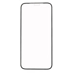 RURIHAI AGC-glasskærmbeskyttelse til iPhone 12/12 Pro 6,1 tommer, 3D-kulfiberkant, 0,26 mm, HD-klar skærmfilm
