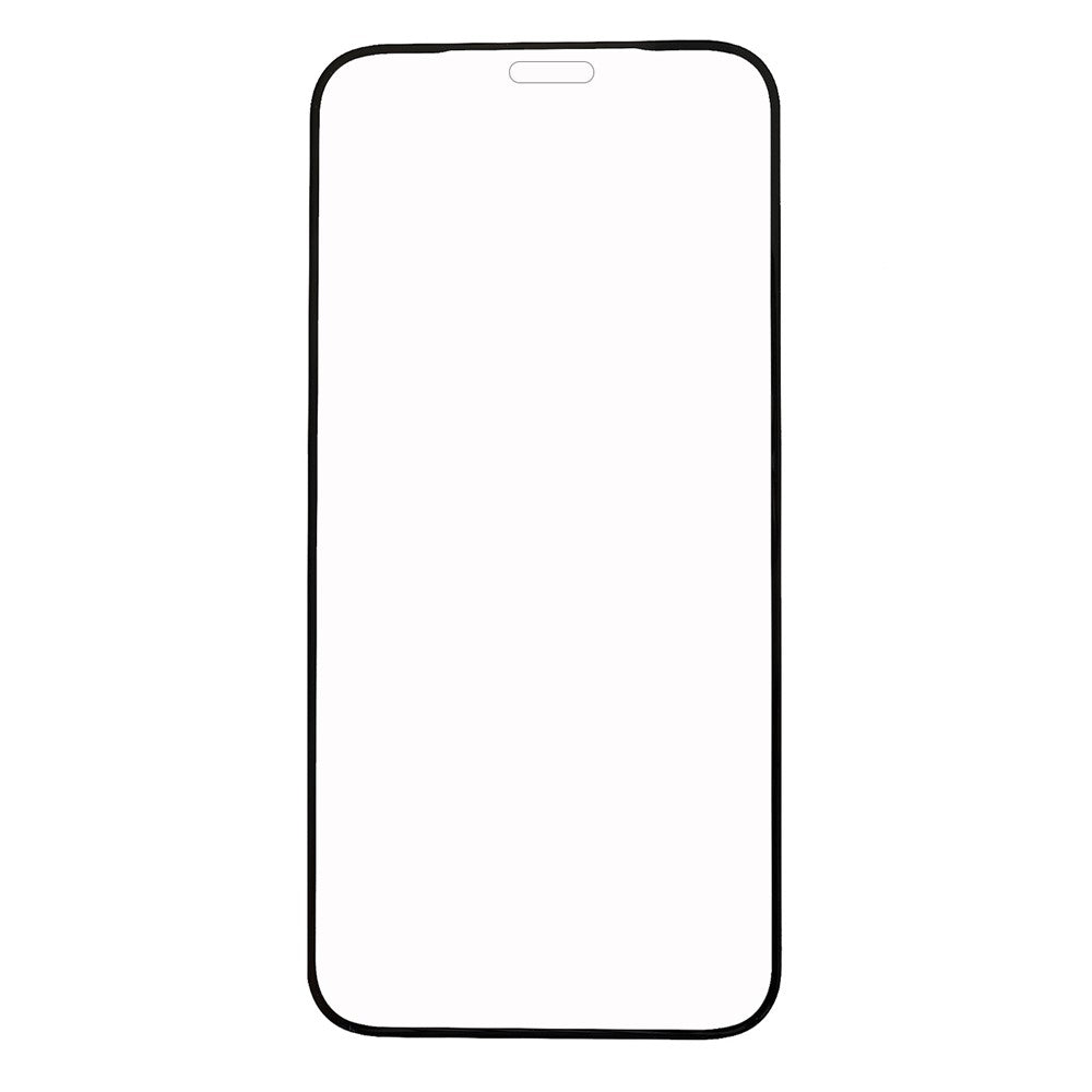 RURIHAI AGC-glasskærmbeskyttelse til iPhone 12/12 Pro 6,1 tommer, 3D-kulfiberkant, 0,26 mm, HD-klar skærmfilm