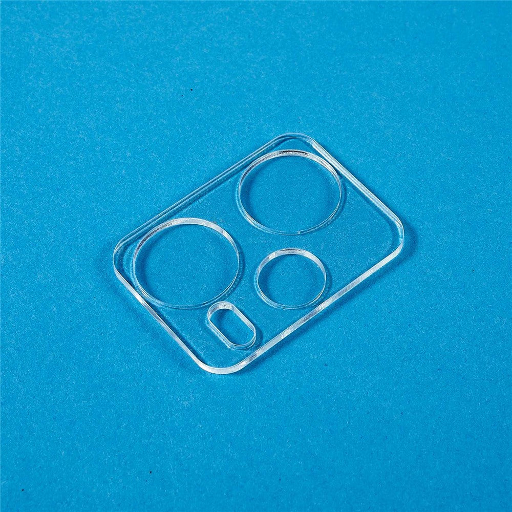 2Pcs  /  Set For Xiaomi Redmi Note 12 Pro+ 5G 3D Arc Edge Camera Lens Protector Full Coverage Tempered Glass Clear Rear Lens Film