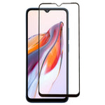 Til Xiaomi Redmi 12C 4G Hærdet Glasfilm Silketryk Fuld Lim Ultraklar Fuld Skærmbeskytter