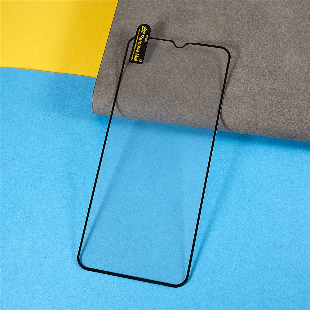 For Huawei nova Y61 4G Tempered Glass Screen Protector Silk Printing Ultra Clear Screen Guard Full Glue Film