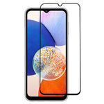 20D silketrykt fuldskærmsbeskyttelse til Samsung Galaxy A14 5G / A14 4G, HD-gennemsigtig fuldklæbende eksplosionssikker hærdet glasfilm
