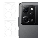 2Pcs / Set For Xiaomi Redmi Note 12 Pro Speed 5G / Poco X5 Pro 5G Camera Lens Protector 3D Arc Edge HD Clear Tempered Glass Phone Rear Lens Film