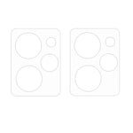 2Pcs / Set For Xiaomi Redmi Note 12 Pro Speed 5G / Poco X5 Pro 5G Camera Lens Protector 3D Arc Edge HD Clear Tempered Glass Phone Rear Lens Film