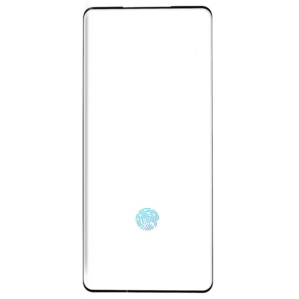 Til Honor X9a 5G / Magic5 Lite 5G / X40 5G / 60 5G / 70 5G buet kant hærdet glasfilm med sidelim silketrykt skærmbeskytter (understøtter fingeraftryksoplåsning)