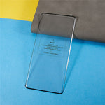 Til Honor X9a 5G / Magic5 Lite 5G / X40 5G / 60 5G / 70 5G buet kant hærdet glasfilm med sidelim silketrykt skærmbeskytter (understøtter fingeraftryksoplåsning)