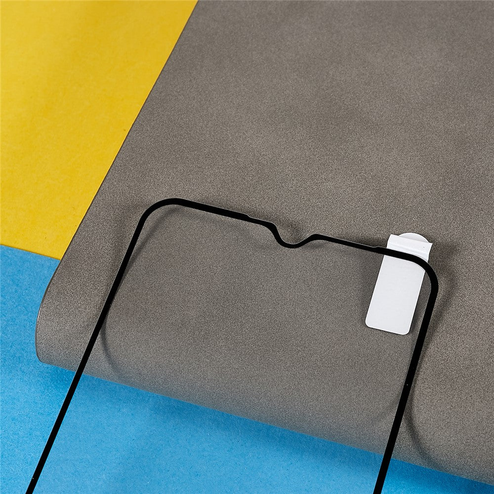 For Samsung Galaxy A04e 4G / F04 4G / M04 4G Silk Printing Full Screen Protector Black Edge Full Glue Tempered Glass Film