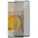 RURIHAI För Huawei P50 Pro 4G Sekretessskärmskydd 3D Böjd Sidolim Härdat Glas Film Pekskärmskänslig