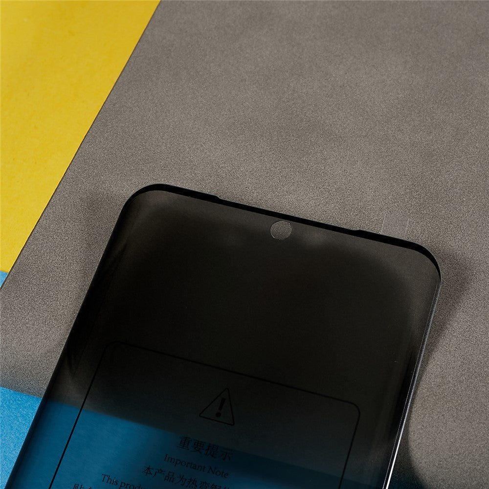 RURIHAI För Huawei P50 Pro 4G Sekretessskärmskydd 3D Böjd Sidolim Härdat Glas Film Pekskärmskänslig
