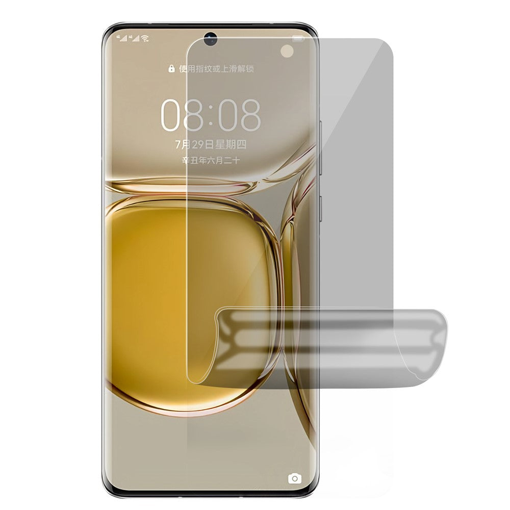 RURIHAI Privacy Hydrogel Film för Huawei P50 Pro 4G, mjukt och flexibelt TPU-skärmskydd, explosionssäker