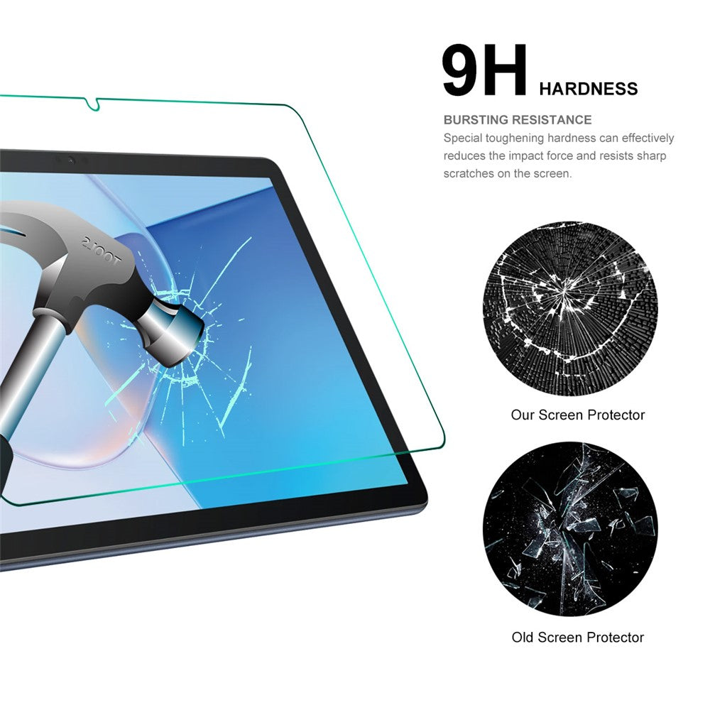 ENKAY HAT PRINCE 2Pcs Tempered Glass Film for Huawei MatePad SE 10.1 2022 9H 2.5D 0.33mm Explosion-proof Screen Protector