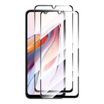 ENKAY HAT PRINCE 2 st för Xiaomi Redmi 12C 4G / Poco C55 4G Helskärmsskydd Helhäftande Anti-explosion 0,26 mm 9H 2,5D Härdat Glasfilm
