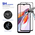 ENKAY HAT PRINCE 2 st för Xiaomi Redmi 12C 4G / Poco C55 4G Helskärmsskydd Helhäftande Anti-explosion 0,26 mm 9H 2,5D Härdat Glasfilm