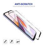 ENKAY HAT PRINCE 2 st för Xiaomi Redmi 12C 4G / Poco C55 4G Helskärmsskydd Helhäftande Anti-explosion 0,26 mm 9H 2,5D Härdat Glasfilm