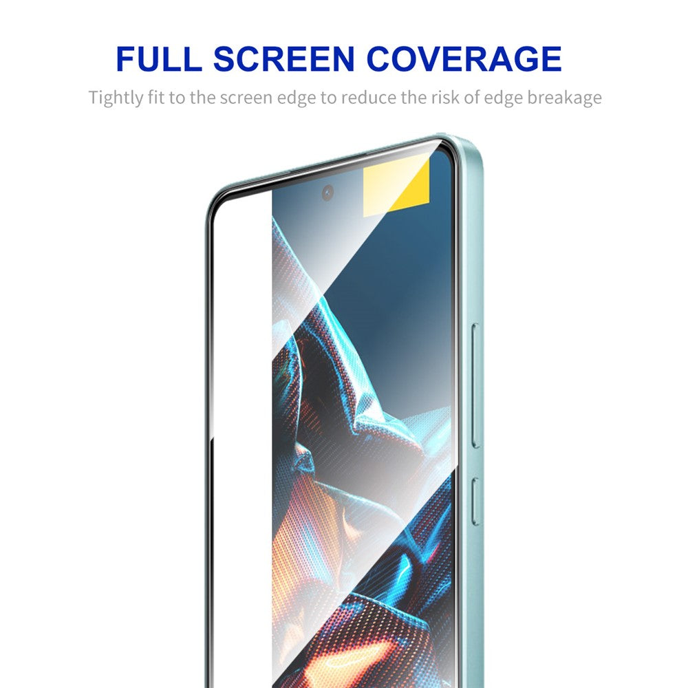 ENKAY HAT PRINCE för Xiaomi Poco X5 5G / Redmi Note 12 5G (Kina) / (Indien) / (Globalt) Helskärmsskydd Helhäftande lim 0,26 mm 2,5D 9H Explosionsskyddande härdat glasfilm