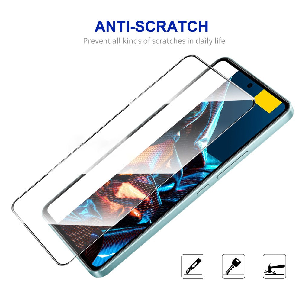 ENKAY HAT PRINCE 2-pack för Xiaomi Poco X5 5G / Redmi Note 12 5G (Kina) / (Indien) / (Globalt) 0,26 mm 9H 2,5D härdat glasfilm, heltäckande lim, helskärmsskydd