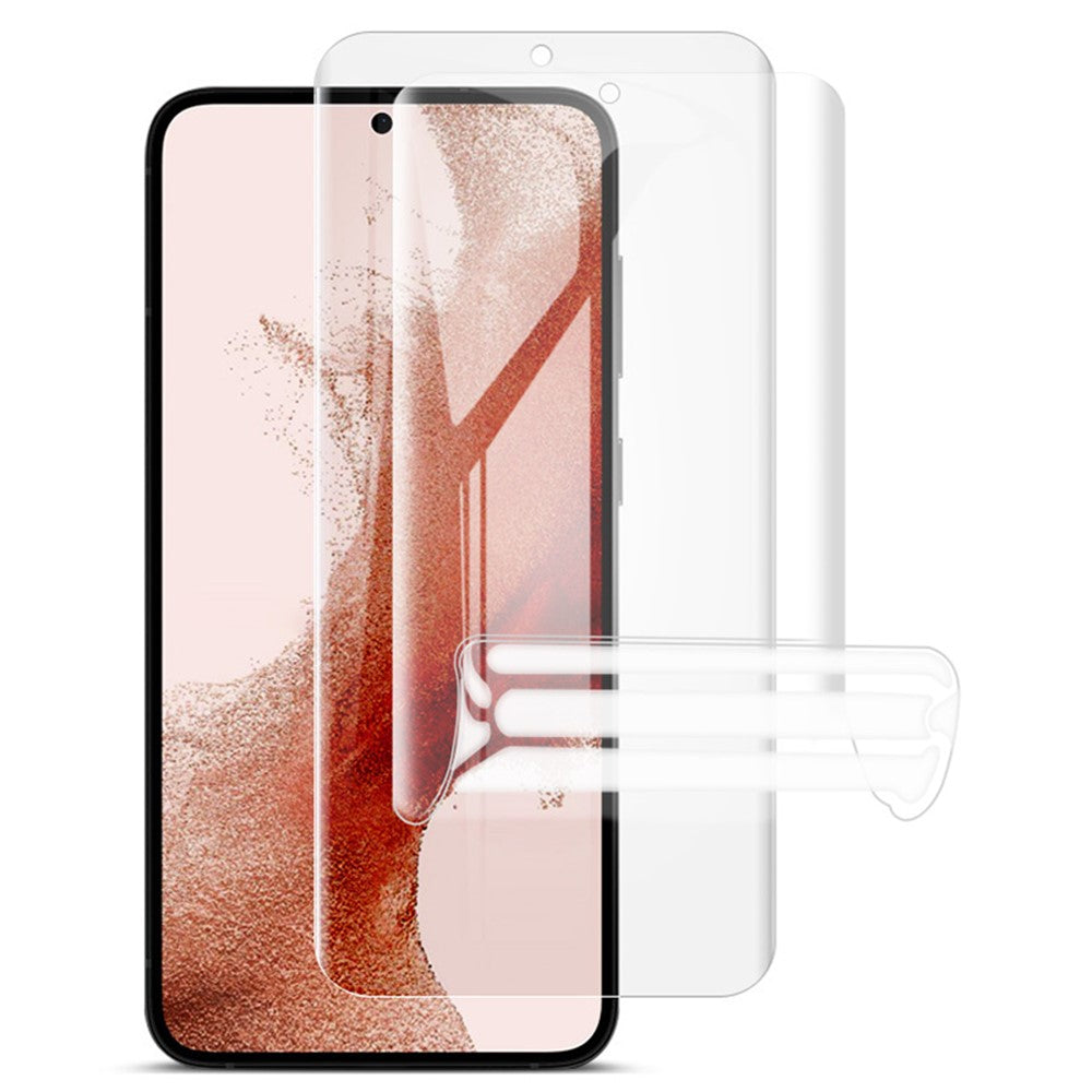 IMAK 2 st/set Hydrogelfilm III för Samsung Galaxy S22 5G/S23 Reptålig TPU-film HD Genomskinlig Helskärmsskydd