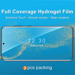 IMAK 2Pcs / Set Hydrogel Film III for Samsung Galaxy S22 5G / S23 Anti-Scratch TPU Film HD Clear Full Screen Protector