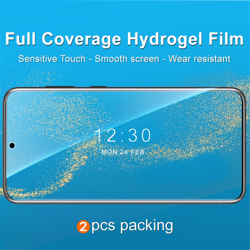 IMAK 2Pcs / Set Hydrogel Film III for Samsung Galaxy S22 5G / S23 Anti-Scratch TPU Film HD Clear Full Screen Protector
