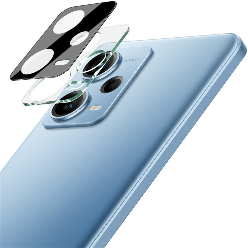 IMAK Rear Camera Lens Protector For Xiaomi Redmi Note 12 Pro+ 5G / Note 12 Explorer 5G / Note 12 Trendy Edition , Tempered Glass Lens Film+Acrylic Lens Cap (Black Version)